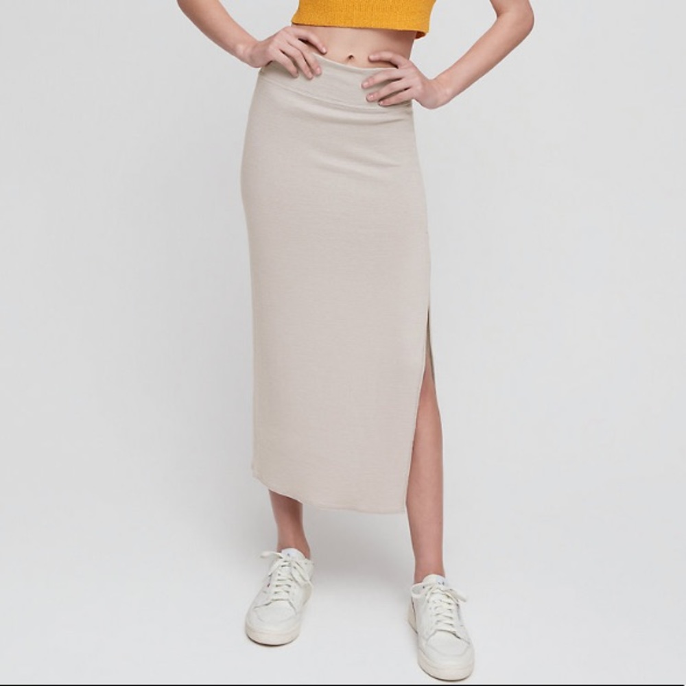 Aritzia | Wilfred Free Shields Skirt, Heather Grey